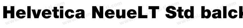 Helvetica NeueLT Std balck字体转换